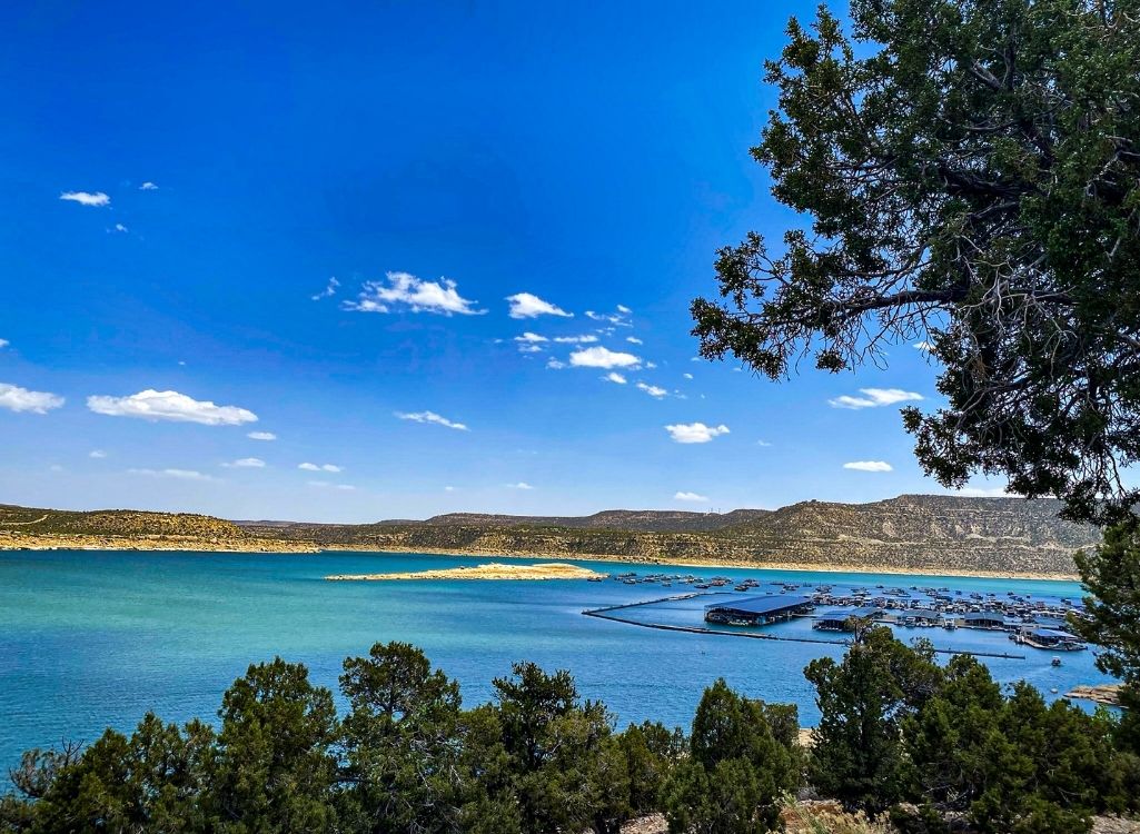 View of Navajo Lake Marina from Pine Main